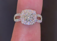 10K YELLOW GOLD 2.28 CARAT CERTIFIED LAB GROWN DIAMONDS RING