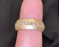 
              10K SOLID YELLOW GOLD 1 CARAT REAL DIAMOND ENGAGEMENT RING WEDDING PINKY BAND
            