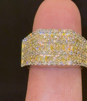 
              10K SOLID YELLOW GOLD 2 CARAT REAL DIAMOND ENGAGEMENT RING WEDDING PINKY BAND
            
