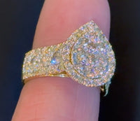 
              10K YELLOW GOLD 3.25 CARAT REAL DIAMOND ENGAGEMENT RING WEDDING RING BRIDAL
            