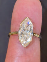 
              14K YELLOW GOLD 3.90 CARAT CERTIFIED LAB GROWN DIAMONDS ENGAGEMENT WEDDING RING
            