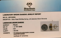 
              1.53 CARAT CERTIFIED LAB GROWN DIAMONDS 11 MM STERLING SILVER GOLD PLATED STUDS EARRINGS
            