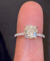 
              10K WHITE GOLD 3.51 CARAT CERTIFIED LAB GROWN DIAMONDS RING
            