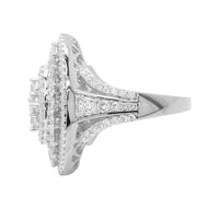 
              2.63 CARAT CERTIFIED LAB GROWN DIAMONDS STERLING SILVER RHODIUM PLATED ENGAGEMENT WEDDING RING
            