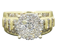 
              10K YELLOW WHITE GOLD 2 CARAT WOMEN REAL DIAMOND ENGAGEMENT RING WEDDING BRIDAL RING
            