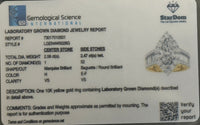 
              10K YELLOW GOLD 4.53 CARAT CERTIFIED LAB GROWN DIAMONDS MARQUISE RING
            