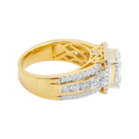 
              2 CARAT LAB GROWN DIAMONDS STERLING SILVER GOLD PLATED ENGAGEMENT WEDDING RING
            