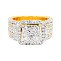 
              2.50 CARAT LAB GROWN DIAMONDS STERLING SILVER GOLD PLATED ENGAGEMENT WEDDING RING
            