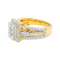 
              1.75 CARAT LAB GROWN DIAMONDS STERLING SILVER GOLD PLATED ENGAGEMENT WEDDING RING
            