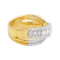 
              2.50 CARAT LAB GROWN DIAMONDS STERLING SILVER GOLD PLATED ENGAGEMENT WEDDING RING
            