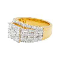 
              1.75 CARAT LAB GROWN DIAMONDS STERLING SILVER GOLD PLATED ENGAGEMENT WEDDING RING
            