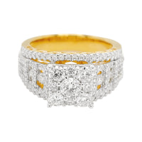 
              1.75 CARAT LAB GROWN DIAMONDS STERLING SILVER GOLD PLATED ENGAGEMENT WEDDING RING
            