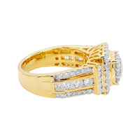 
              2 CARAT LAB GROWN DIAMONDS STERLING SILVER GOLD PLATED ENGAGEMENT WEDDING RING
            