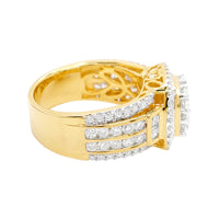 
              2.50 CARAT LAB GROWN DIAMONDS STERLING SILVER GOLD PLATED ENGAGEMENT WEDDING RING
            