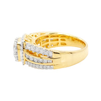 
              1.75 CARAT LAB GROWN DIAMONDS STERLING SILVER GOLD PLATED ENGAGEMENT WEDDING RING
            