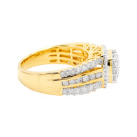
              1.75 CARAT LAB GROWN DIAMONDS STERLING SILVER GOLD PLATED ENGAGEMENT WEDDING RING
            