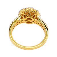 
              1.25 CARAT LAB GROWN DIAMONDS STERLING SILVER GOLD PLATED ENGAGEMENT WEDDING RING
            