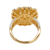 
              3.25 CARAT LAB GROWN DIAMONDS STERLING SILVER GOLD PLATED ENGAGEMENT WEDDING RING
            