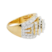 
              4 CARAT LAB GROWN DIAMONDS STERLING SILVER GOLD PLATED ENGAGEMENT WEDDING RING
            