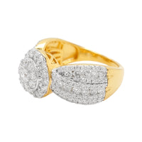 
              2 CARAT LAB GROWN DIAMONDS STERLING SILVER GOLD PLATED ENGAGEMENT WEDDING RING
            