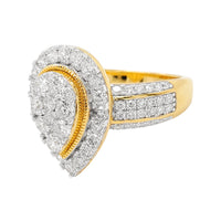 
              3.25 CARAT LAB GROWN DIAMONDS STERLING SILVER GOLD PLATED ENGAGEMENT WEDDING RING
            
