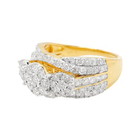 
              2 CARAT LAB GROWN DIAMONDS STERLING SILVER GOLD PLATED ENGAGEMENT WEDDING RING
            