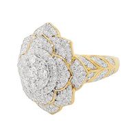 
              1.75 CARAT LAB GROWN DIAMONDS STERLING SILVER GOLD PLATED ENGAGEMENT WEDDING RING
            