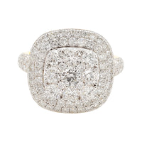 
              2 CARAT LAB GROWN DIAMONDS STERLING SILVER GOLD PLATED ENGAGEMENT WEDDING RING
            