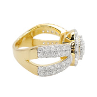 
              3.25 CARAT LAB GROWN DIAMONDS STERLING SILVER GOLD PLATED ENGAGEMENT WEDDING RING
            