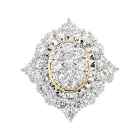 
              3.50 CARAT LAB GROWN DIAMONDS STERLING SILVER GOLD PLATED ENGAGEMENT WEDDING RING
            
