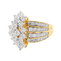 
              1.50 CARAT LAB GROWN DIAMONDS STERLING SILVER GOLD PLATED ENGAGEMENT WEDDING RING
            