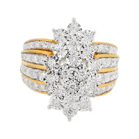
              1.50 CARAT LAB GROWN DIAMONDS STERLING SILVER GOLD PLATED ENGAGEMENT WEDDING RING
            
