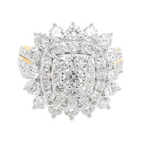 
              3 CARAT LAB GROWN DIAMONDS STERLING SILVER GOLD PLATED ENGAGEMENT WEDDING RING
            
