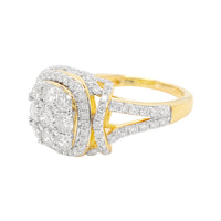 
              1.75 CARAT LAB GROWN DIAMONDS STERLING SILVER GOLD PLATED ENGAGEMENT WEDDING RING
            
