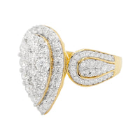 
              2 CARAT LAB GROWN DIAMONDS STERLING SILVER GOLD PLATED ENGAGEMENT WEDDING RING
            