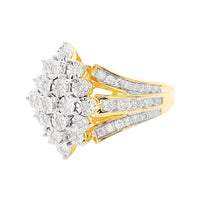 
              1 CARAT LAB GROWN DIAMONDS STERLING SILVER GOLD PLATED ENGAGEMENT WEDDING RING
            