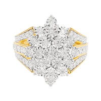 
              1 CARAT LAB GROWN DIAMONDS STERLING SILVER GOLD PLATED ENGAGEMENT WEDDING RING
            