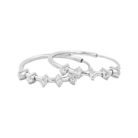 
              .20 CARAT CERTFIED LAB GROWN DIAMONDS STERLING SILVER RHODIUM PLATED 20 MM EARRINGS HOOPS
            