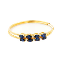 
              2.16 CARAT CERTFIED LAB GROWN DIAMONDS & SAPPHIRE STERLING SILVER GOLD PLATED 50 MM EARRINGS HOOPS
            