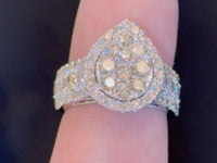 
              10K WHITE GOLD 3.25 CARAT REAL DIAMOND ENGAGEMENT RING WEDDING RING BRIDAL
            