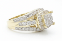 
              10K YELLOW GOLD 2.75 CARAT WOMEN REAL DIAMOND ENGAGEMENT RING WEDDING BRIDAL
            