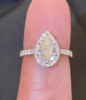 
              14K YELLOW GOLD 2.16 CARAT CERTIFIED LAB GROWN DIAMONDS ENGAGEMENT WEDDING RING
            