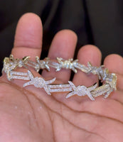 
              4.75 CARAT LAB GROWN DIAMONDS STERLING SILVER 8 INCHES 10 MM BRACELET
            
