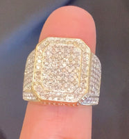 
              10K YELLOW GOLD 2.25 CARAT MENS REAL DIAMOND ENGAGEMENT WEDDING PINKY RING BAND
            
