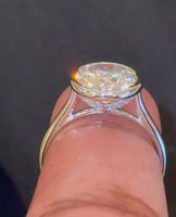 
              10K WHITE GOLD 3.38 CARAT CERTIFIED LAB GROWN DIAMONDS RING
            