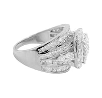 
              3.08 CARAT CERTIFIED LAB GROWN DIAMONDS STERLING SILVER RHODIUM PLATED ENGAGEMENT WEDDING RING
            
