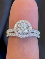
              14K WHITE GOLD 1.92 CARAT CERTIFIED LAB GROWN DIAMONDS ENGAGEMENT RING WEDDING BAND BRIDAL SET
            
