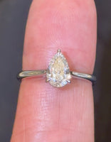 
              14K WHITE GOLD 1.08 CARAT CERTIFIED LAB GROWN DIAMONDS ENGAGEMENT WEDDING RING
            