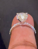 
              10K WHITE GOLD 3.51 CARAT CERTIFIED LAB GROWN DIAMONDS RING
            