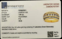 
              14K YELLOW GOLD 1.96 CARAT CERTIFIED LAB GROWN DIAMONDS RING
            